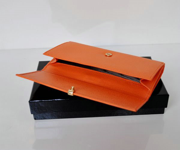 YSL Y line flap wallet 241175 orange - Click Image to Close